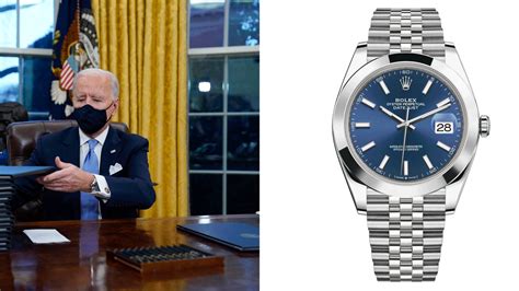 Watch Spotting President Joe Biden Wearing A Rolex Datejust